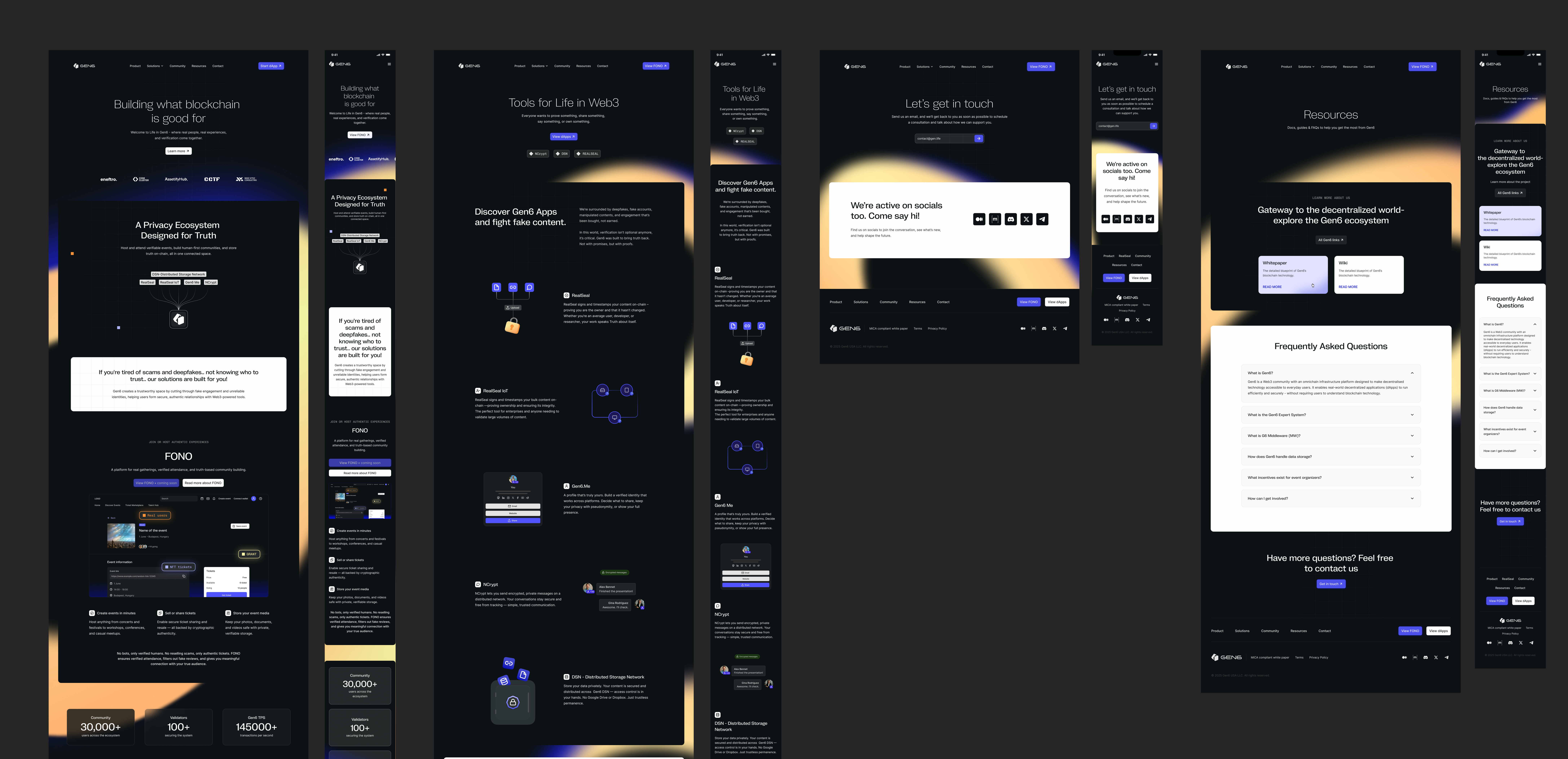 GEN6 marketing website